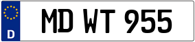 Trailer License Plate